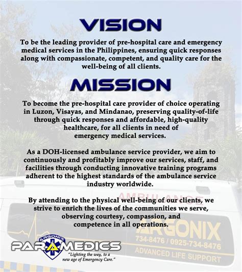 Our Vision-Mission Statement | Argonix Medical Corporation