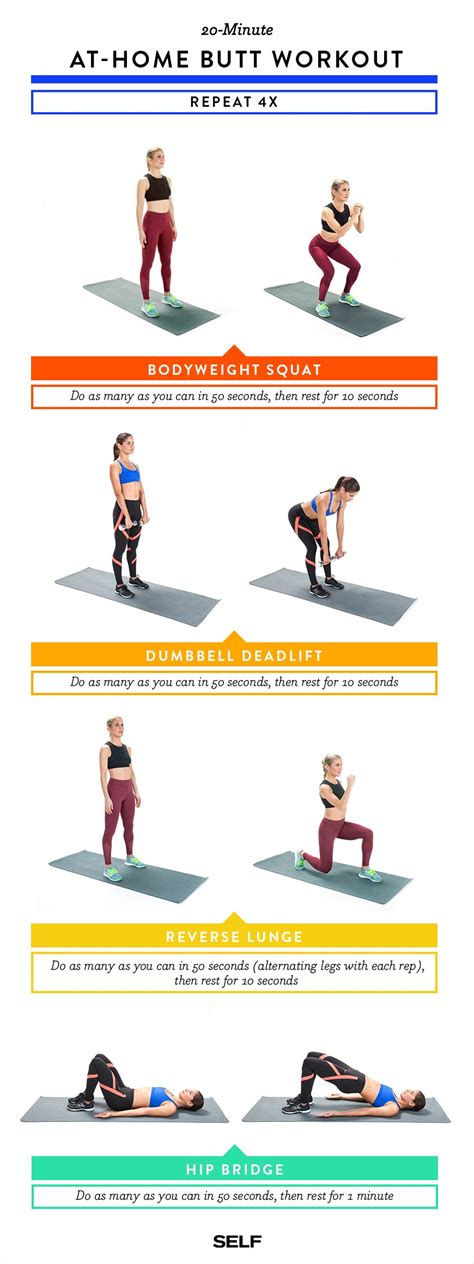 Hips Exercise For Female At Home - Exercise Poster