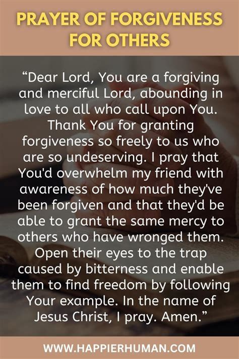 17 Prayers for Forgiveness: Forgive Yourself & Others - Happier Human