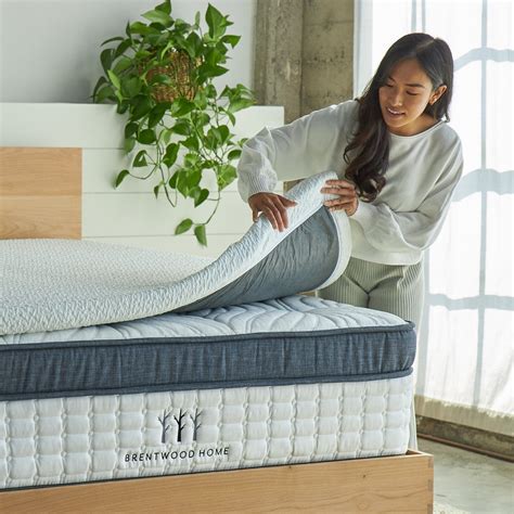 Memory Foam Mattress Topper with Cooling Gel and BioFoam | Brentwood Home