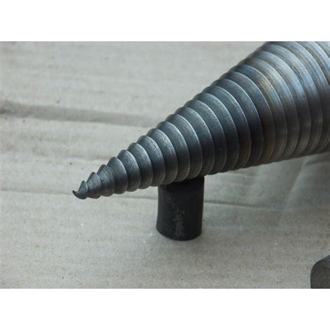 Wood splitter screws diameter D=80mm length L=280mm hardened steel