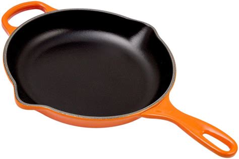 Le Creuset cast-iron skillet 23 cm round, orange-red | Advantageously ...