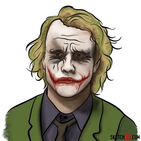 How To Draw Heath Ledger The Joker - Mixnew15