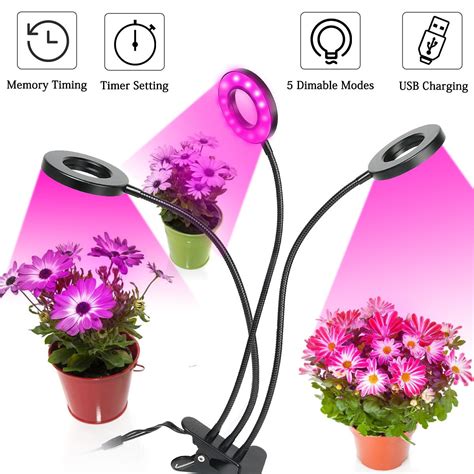 LED Grow Lights for Indoor Plant, 36W Full Spectrum Plant Grow Light ...