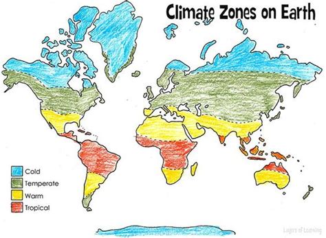 Map Of The World Climate Zonesmap Of The World - Direct Map