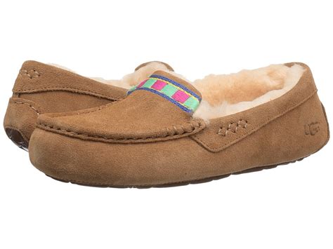 UGG - Ansley Embroidery (Chestnut) Women's Slippers | Slippers.com ...