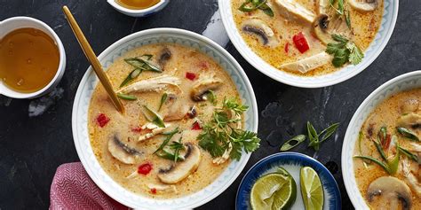 Spicy Thai Coconut Chicken Soup Recipe | MyRecipes