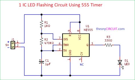 Simple Led Flasher Circuit Diagram