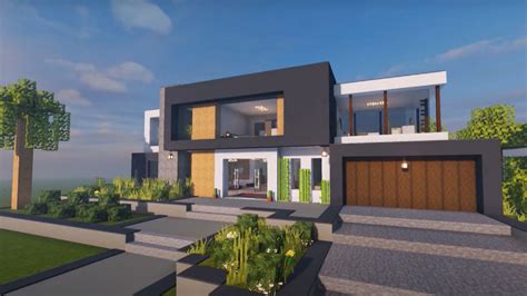 Modern Minecraft House Designs Blueprints - Image to u