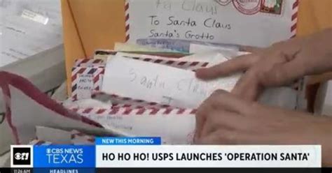 USPS launches "Operation Santa" - CBS Texas