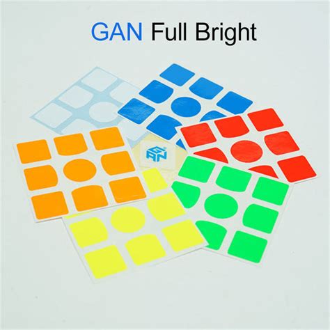 GAN Logo Stickers Replacement 3x3 Full Bright – KhmerCuber