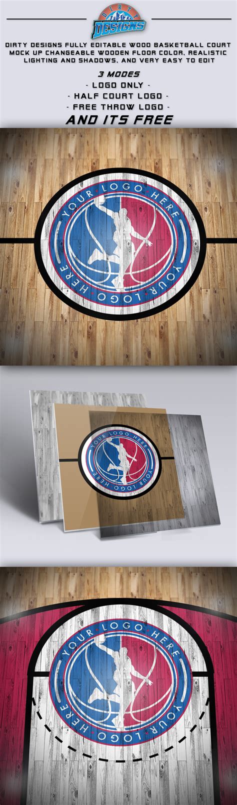 Basketball Court Logo Mockup on Behance