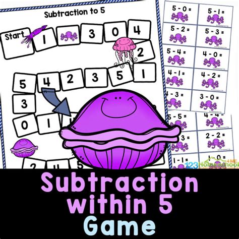 FREE Subtraction Games & Worksheets