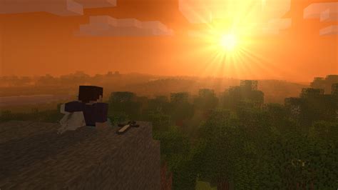 Minecraft Sunset Wallpapers - Top Free Minecraft Sunset Backgrounds ...