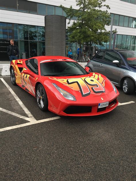 [Ferrari 488 GTB] lightning McQueen : r/spotted