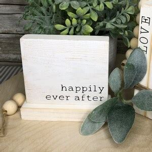 Happily Ever After Wood Sign | Etsy