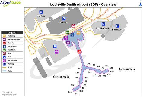 Louisville KY airport map - Louisville international airport map ...