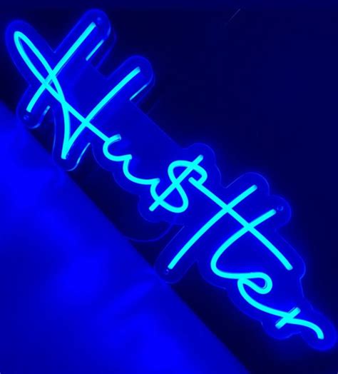 Hustler Neon Light, Hustler Neon Sign, Hustler Neon Wall Decor, Hustle ...