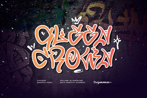 Queen Crown - Chicano Graffiti Font