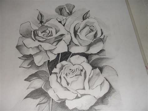 Kani's Crafts: Pencil Sketch - Flowers