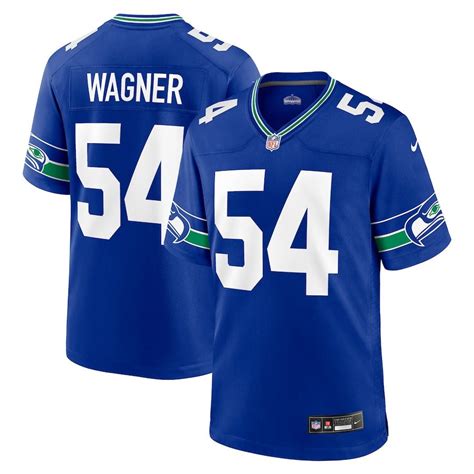 Seattle Seahawks Bobby Wagner Royal Blue Retro Throwback Nike Game Jersey