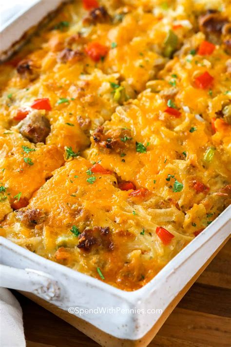 Hashbrown Breakfast Casserole - Spend With Pennies - The Greatest ...