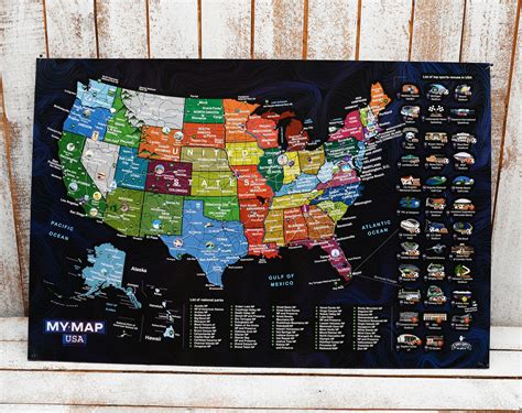 Detailed USA Push Pin Travel Map Colorful United States - Etsy