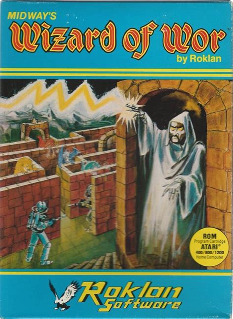 Wizard of Wor (1983) Atari 8-bit box cover art - MobyGames