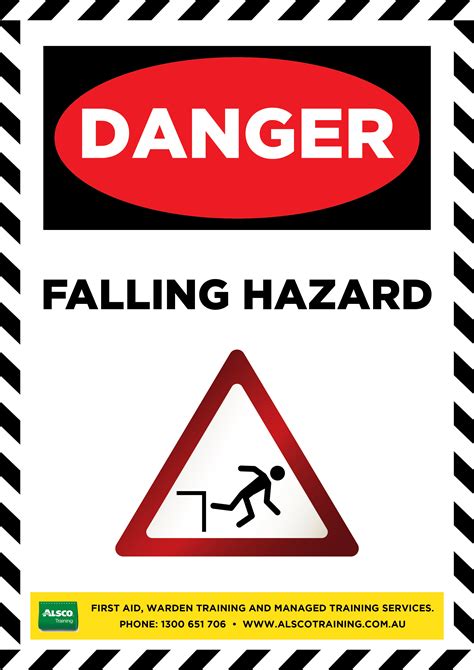 Danger-Sign-Posters-Falling-Hazard-A4 - Alsco Training