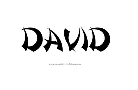 David Name Tattoo Designs