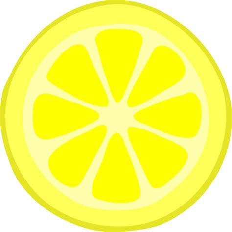 Lemon Slice Clip Art at Clker.com - vector clip art online, royalty ...