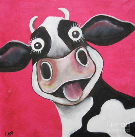 Mrs Cow Painting by Caroline Peacock