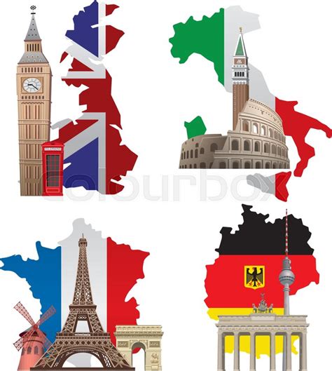 Concept illustrations of europe ... | Stock vector | Colourbox