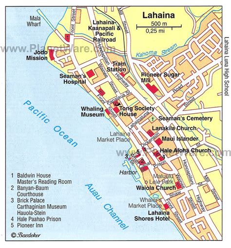 Map Of Lahaina Maui Hawaii | Hot Sex Picture