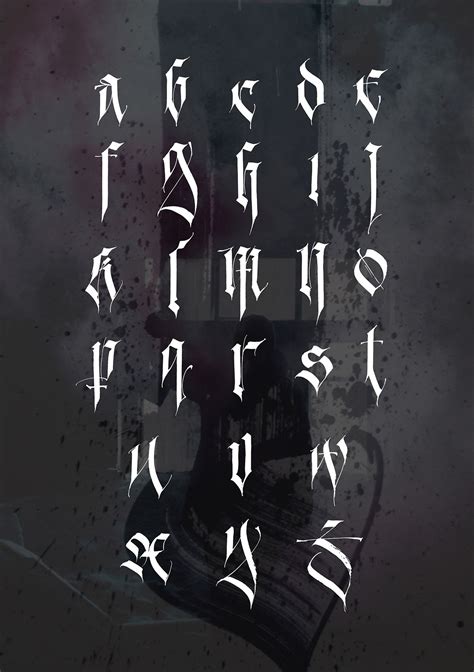 I'm proud to present my personal gothic alphabet. It is based on ...