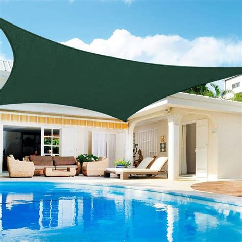 Custom Size Opaque Privacy Protection Outdoor Sun Shade Sail Waterproof ...