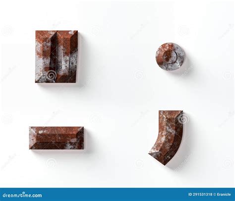 Symbol made of rusty metal stock illustration. Illustration of ...