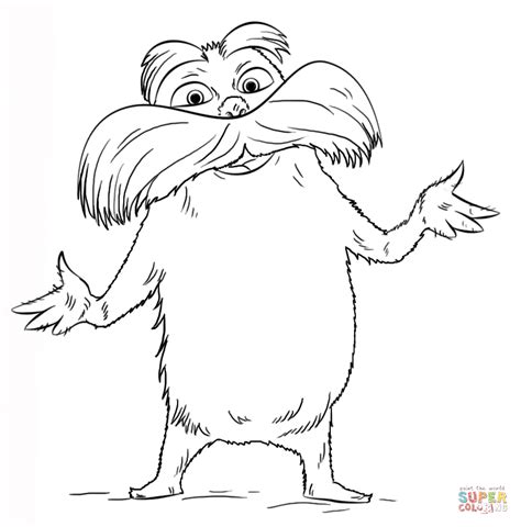 Lorax coloring page | Free Printable Coloring Pages