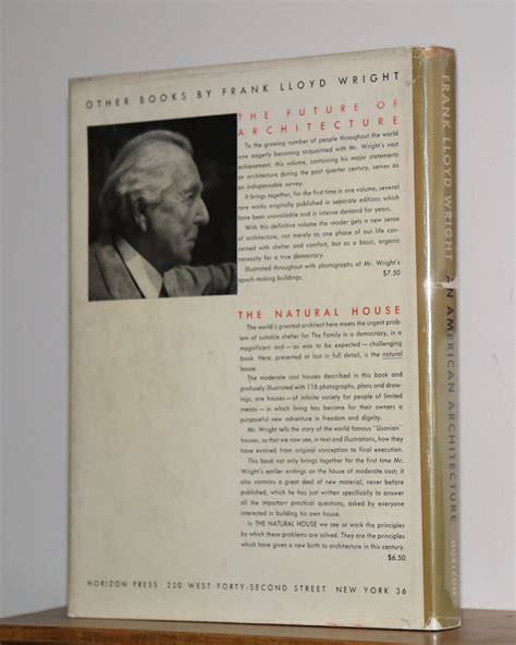 An American Architecture; Frank Lloyd Wright by ( Wright, Frank Lloyd ...