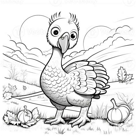 ThanksGiving Coloring Pages 26645183 Stock Photo at Vecteezy