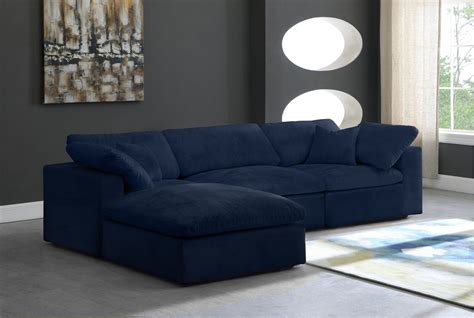 Navy Blue Sectional Sofa - Foter