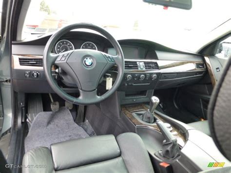 Black Interior 2004 BMW 5 Series 530i Sedan Photo #77224754 | GTCarLot.com