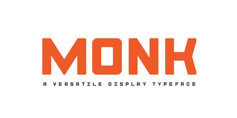 Monk: Modern Bold Display Typeface - ByPeople