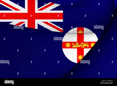 Flag of New South Wales, Australia. Close Up Stock Photo - Alamy