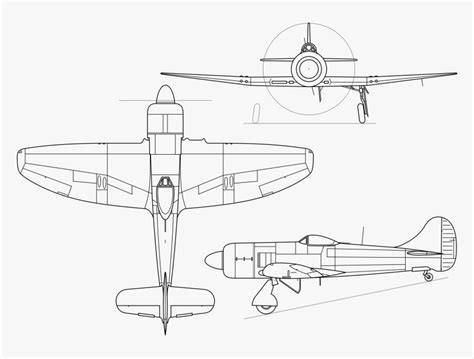 World War 2 Plane Blueprints, HD Png Download , Transparent Png Image ...