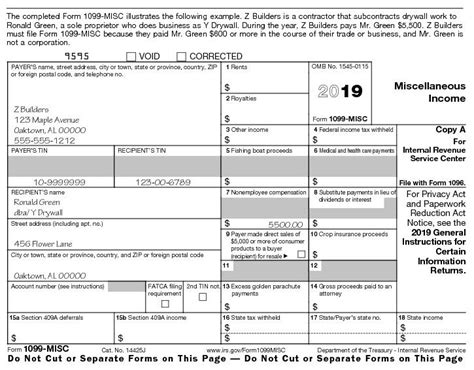 Free Printable 1099 Tax Form - Printable Forms Free Online