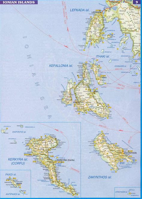 Ionian Islands Map - Mapsof.Net