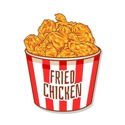 Fried Chicken Bucket Vector Art, Icons, and Graphics for Free Download