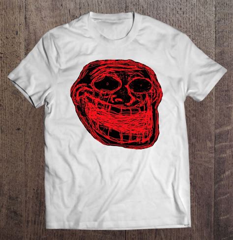 Trollge Red Troll Face Hilarious Joke T-Shirt | TeeHerivar