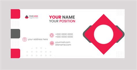 Email Signature Design 23501884 Vector Art at Vecteezy